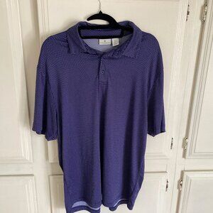 RORIE WHELAN Golf Polo Blue/White Polka Dot Men’s Large